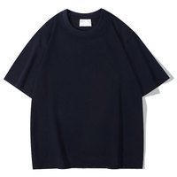 T-shirts pour hommes en coton uni à col rond, surdimensionnés, écologiques, style streetwear, avec impression de logo personnalisé