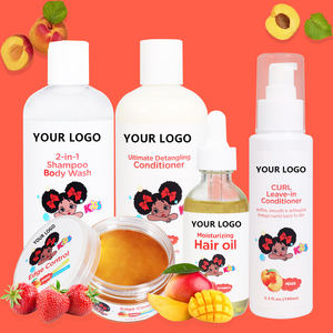 Çocuklar saç bakım seti ürünleri doğal meyve parfümlü nemlendirici besleyici ferahlatıcı şampuan ve yıkama 2 In 1 özel etiket - Product Image 6