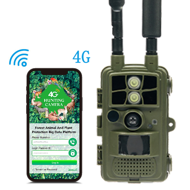 4g Hunting Camera Hunting for Live Streaming Fire Detection Camera With Sensor Interface Solar Camera Outdoor