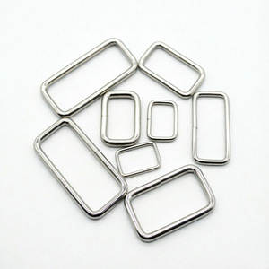 Hebillas rectangulares de acero inoxidable para accesorios de bolsos y equipaje, estilo clásico, alta calidad - Product Image 4