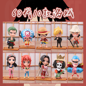 10 unids/set figuras de acción de una pieza Luffy Zoro <span class=keywords><strong>Chopper</strong></span> coleccionables Anime modelo Figuras niños juguetes niño cumpleaños Regalos Decoración - Product Image 2