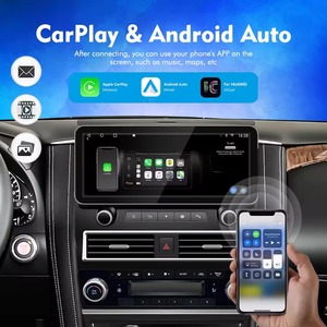 Gerllish - Navegador GPS OLED de 13 Pulgadas con Android Auto, CarPlay, WiFi Integrado, Radio FM, Reproductores <span class=keywords><strong>MP3</strong></span>/MP4 para Patrol Y62 Infiniti - Product Image 2