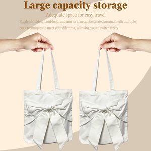 Cung lớn vải bông túi vải trắng Tote Túi 12 "W x 13" H Tote Túi với thực xử lý <span class=keywords><strong>snap</strong></span> đóng cửa bên trong tái sử dụng Shopper - Product Image 4
