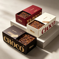 Emballages personnalisés pour tiramisu, pâtisserie, chocolat, boîtes en papier coulissantes biodégradables