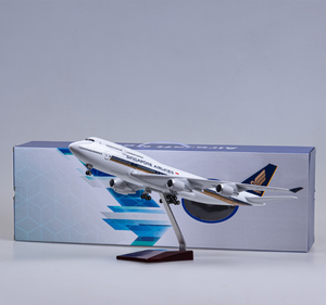 โมเดลเครื่องบินเรซิ่นขนาด 47 ซม. อัตราส่วน 1/160 โบอิ้ง 747 สายการบินสิงคโปร์ รุ่น <span class=keywords><strong>B747</strong></span> รับทำโลโก้ตามสั่ง (OEM) - Product Image 5