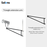 Selens RigTree Brazo de Extensión Triangular para Director Easy Station Cart Workstation, Marco de Soporte, Accesorios, 1, 2, 2, 2
