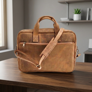 Sac à main pour ordinateur portable en cuir véritable pour homme, moderne, de voyage, coréen, grande capacité, durable, imperméable, écologique, antichoc, léger - Product Image 1