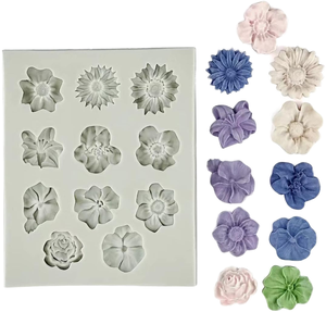 SILIKOLOVE Eco-Friendly Food Grade <b>Silicone</b> Mold Flower Shape Dishwasher Safe Baking Decorating <b>Tools</b> - Product Image 1