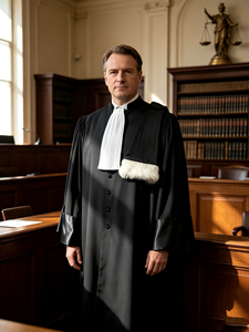 Túnica de <span class=keywords><strong>Abogado</strong></span>, Vestido de <span class=keywords><strong>Abogado</strong></span> Clásico Negro, Uniforme de Tribunal para Abogados, Tallas para Hombre y Mujer Disponibles - Product Image 4
