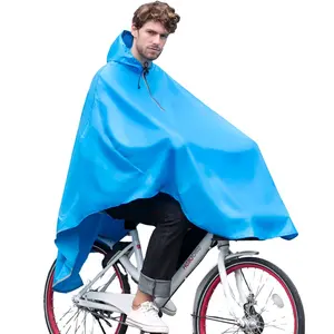 Chubasquero de color sólido para bicicleta, Poncho impermeable personalizado, ropa para lluvia y montaña