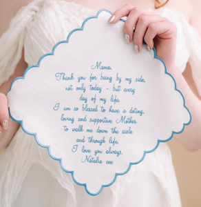 Servilletas cuadradas de lino para bodas hechas a mano, servilletas cuadradas con monograma bordado personalizado, pañuelo OEM para bodas - Product Image 1