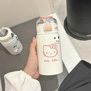 Hello Kitty Pochacco Stainless Steel Tumbler 500Ml Insulated With Straw For Kids Students Gift - Product Image 3