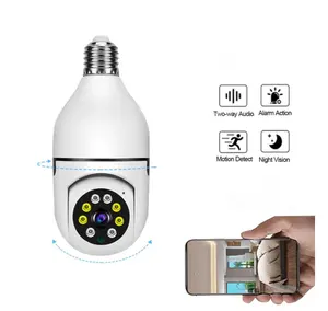 2MP 720P Indoor Wireless Night Vision 360 Degree Panoramic TUYA Wifi E27 Dome Socket Home Security Surveillance Camera