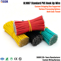 Fil de raccordement PVC 16AWG-28AWG en cuivre étamé sans plomb, pré-coupé et dénudé aux deux extrémités, pour appareils électroménagers