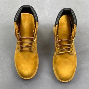 Bottes TB jaunes décontractées à lacets en cuir véritable de qualité supérieure pour l'extérieur, marque de créateur, dropshipping - Product Image 6