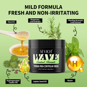 بيع بالجملة من Sevic ، دهان مموج مخصص ، علامة خاصة ، نمط شعر طويل الأمد ، دهان شعر للرجال ، جل شعر مجعد من إكليل الجبل العضوي - Product Image 2