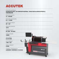 Machine à cintrer les lettres à canal en aluminium Accutek AT L1 à faible coût et à haut rendement pour la fabrication de panneaux de bandes d'aluminium à led