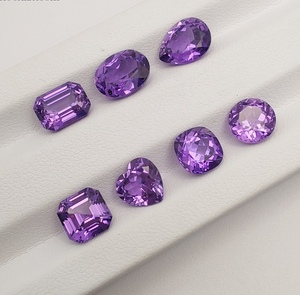 宝石作りのためのラボ成長したルースストーン紫ブルールーズダイヤモンド - Product Image 1