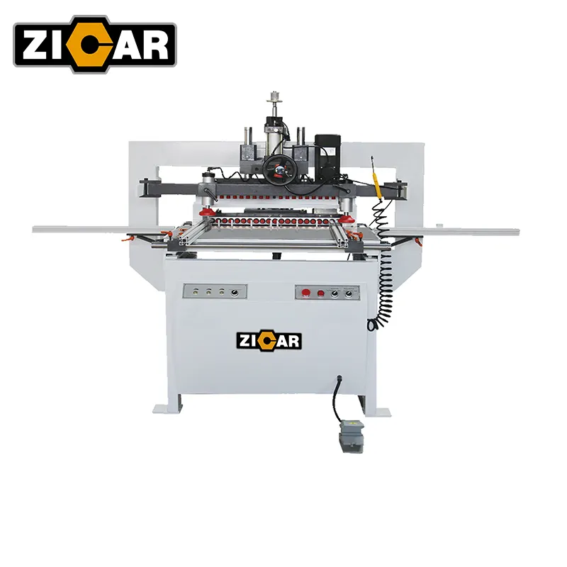 ZICAR 2021 Woodworking मशीन मशीन डबल सिर टिका ड्रिलिंग मशीन लकड़ी बहु-बोरिंग ड्रिलिंग MZ2