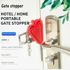 Verrou de porte portable de sécurité, sans perçage, manuel, pour chambre d'hôtel, pour ajouter des trous de sécurité, amovible pour la sécurité en voyage, 1 pièce - Product Image 6