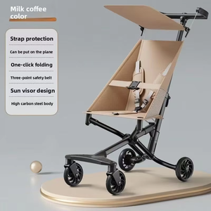 Cochecito Infantil Simple de Cuatro Ruedas, Plegable, Ultra Portátil, Herramienta para Caminar - Product Image 4