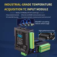 Módulo de Adquisición de Temperatura con Termopar Aislado de 4 Canales CK-3046E, Registrador de Datos Industrial con Doble Ethernet RS485