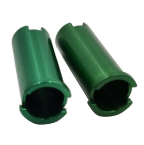 Mecanizado CNC Personalizado de Alta Precisión |   Eje hueco de aluminio anodizado verde, piezas mecánicas de pasador personalizadas OEM - Product Image 4