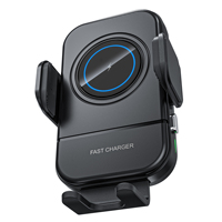 Chargeur de voiture sans fil magnétique à induction à trois axes professionnel Meskey CW36, PD 3.0, 15W, charge rapide, type-C, matériau ABS