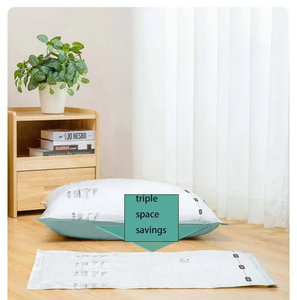 Yuyangプレミアム高品質の強力なスペースセーバーバッグ衣類用真空圧縮収納バッグ大きな寝具クローゼット節約 - Product Image 3