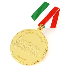 Manufacturer Wholesale Cheap Custom Blank Gold Plated Souvenir Metal Sports Award Medal And Trophy