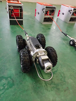 Robot de Inspección de Tuberías de Alcantarillado con Pantalla Táctil, Robot de Detección de Tuberías, Robot Rastreador para Tuberías Industriales
