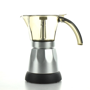Venta caliente rojo azul plata 220 ~ 240V 480W 6 tazas portátil de aluminio Espresso <span class=keywords><strong>Mocha</strong></span> cafetera/eléctrica Moka Pot - Product Image 1