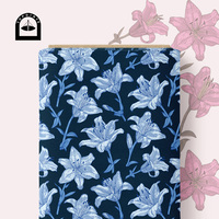 Tissu en coton floral Topoints pour robes, impression numérique, motifs personnalisés AAB