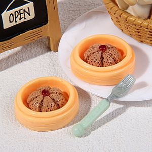 Piccoli giocattoli di cibo per la colazione in stile cinese in resina simulata panini gnocchi Cantonese tè del mattino fai da te dipinti a mano artistici - Product Image 6