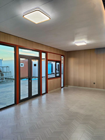 Maison conteneur moderne modulaire en acier Villa capsule spatiale portable Apple Pod Cabine inspirée entrepôt commercial extérieur