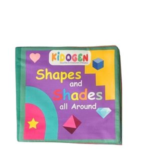 Libro de cartón KIDOGEN Shapes And Shades para niños de 2 a 4 años, aprendizaje temprano de colores y formas, juguete educativo - Product Image 1