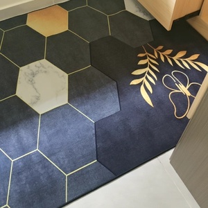 Très grand <span class=keywords><strong>tapis</strong></span> moderne fait à la machine, rétro, en polyester, puzzle, rectangle, pour exercice à domicile, couloir de prière, salon, hôtel - Product Image 3