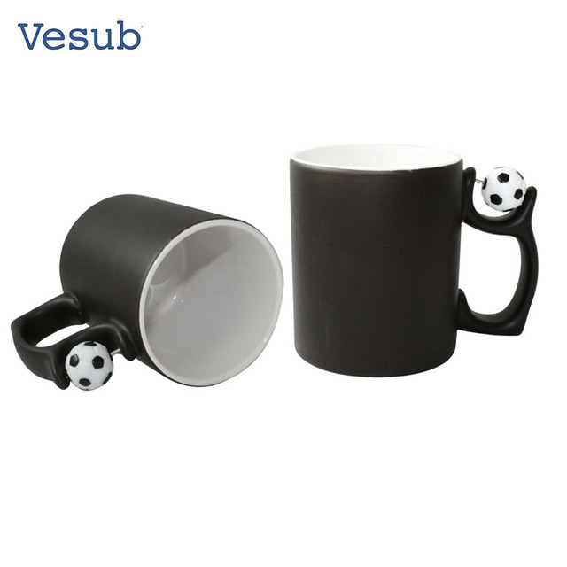 Football Temperature Color Change Cup Sublimation Magic Mug for Heat Press