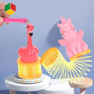 Suyqs — jouets créatifs pour enfants, en plastique, lanterne magique de flamand rose, cercle arc-en-ciel, avec Projection Led, printemps-ciel