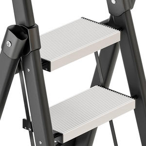 <span class=keywords><strong>Escalera</strong></span> Plegable Moderna en Forma de A, Aleación de Aluminio, Capacidad de Carga de 150 kg, Altura <span class=keywords><strong>Extensible</strong></span> de 2 m, Segura, Telescópica y Reforzada YFJ 45 - Product Image 4
