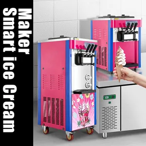 Chuyên nghiệp Icecream làm cho máy bán hàng tự động mềm phục vụ Ice Cream Maker Parlour Máy làm thương mại Máy làm kem