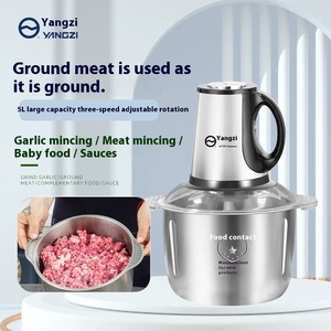 Nhà Máy Trực Tiếp Cung Cấp Bán Buôn 5L Thép Không Gỉ Điện Máy Xay Thịt Đa-Mục Đích Thực Phẩm Hộ Gia Đình Máy Xay Thịt Máy Xay - Product Image 1