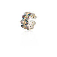 Bague ajustable ouverte style Palais en émail exquis pour femme, bijoux de mode vintage de luxe léger, vente en gros