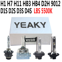 Ampoules Xenon HID Super Lumineuses YEAKY LBS 35W D1S D2S D3S D4S D2R Certifiées CE Ampoules de Phare de Voiture pour Mise à Niveau des Ampoules d'Origine