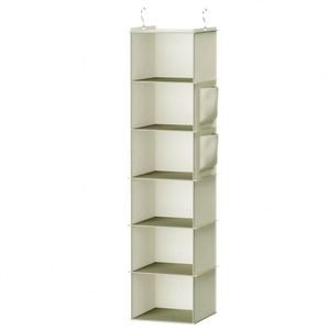 Hanging Closet Organizer Wardrobe Clothing Storage Bag Collapsible 6 <b>Shelves</b> Shoe Organizer With <b>Hooks</b> - Product Image 6