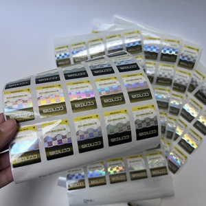 Etiqueta adhesiva holográfica de código QR de seguridad personalizada antifalsificación etiqueta a prueba de manipulaciones - Product Image 1