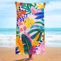 Wholesale Magnetic Microfiber Beach Towel Quick Dry Sand Free Anti Slip Windproof Custom Printed Beach Towel Manufacturer