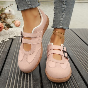 Zapatos Planos Mary Jane para Mujer, Primavera-Verano 2026, Parte Superior de PU, Color Mixto, Cierre de Velcro, Tacón Bajo, Suela Plana, Casuales para Uso Diario - Product Image 2