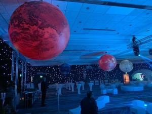 Bóng Mặt Trăng Bơm Hơi Khổng Lồ Có Đèn LED Đổi Màu 16 Màu, Bóng Bay Bơm Hơi 5M Bóng Bay Trái Đất Lớn - Product Image 4