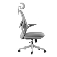 Vente en gros de chaise de bureau d'ordinateur confortable et pivotante chaise de bureau ergonomique en tissu maillé à bascule moderne et mobile de luxe
